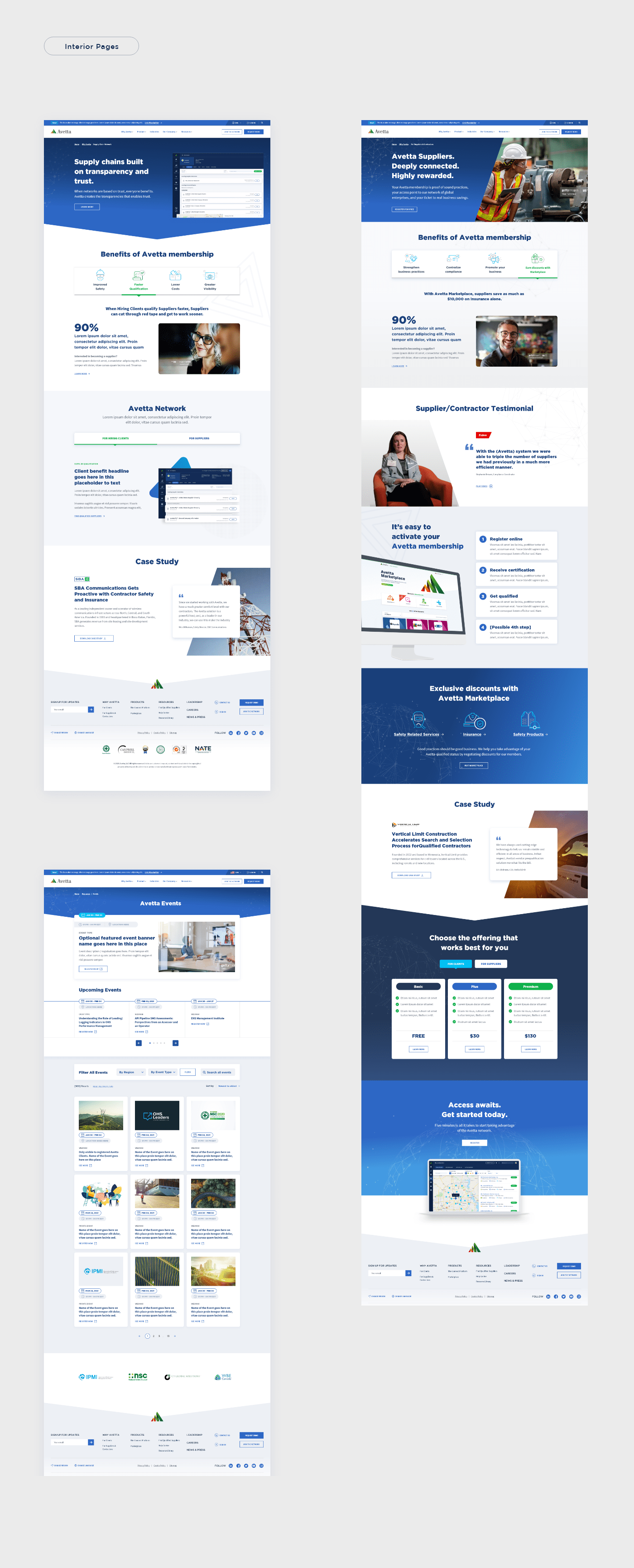 Avetta interface detail